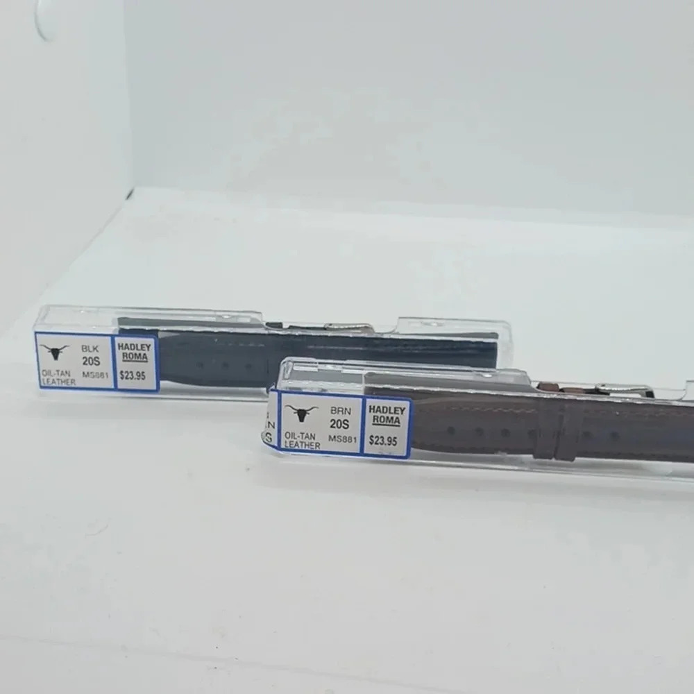 NWT HADLEY ROMA WATCH BANDS BLACK/BROWN